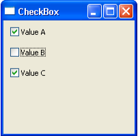 CheckBox输出