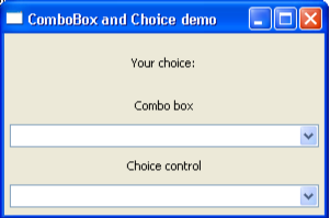 ComboBox输出